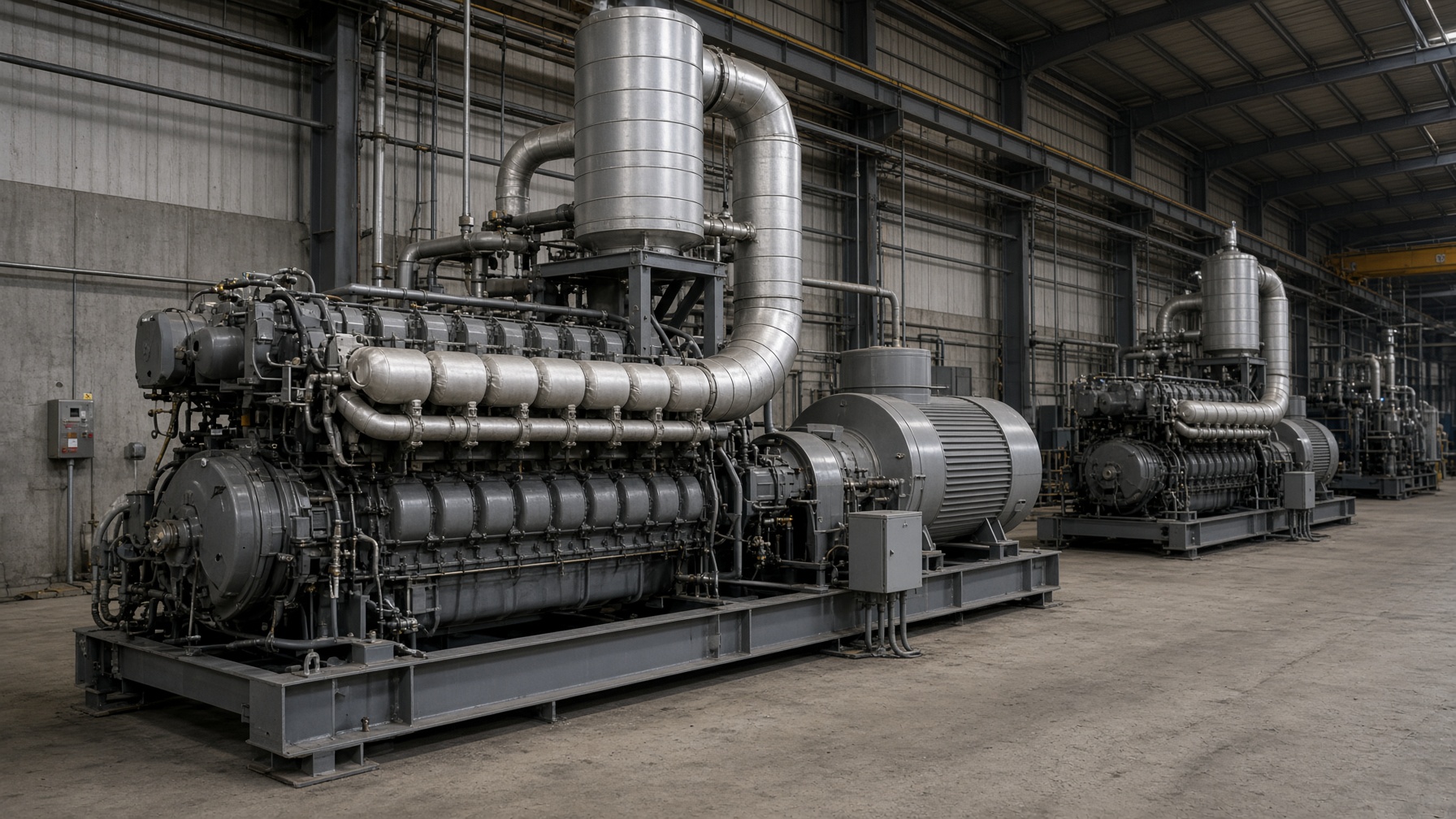 Engine generator with exhaust heat recovery